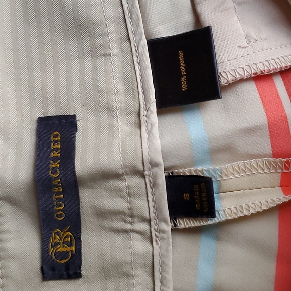 Outback Red Drew Fit Dress Shorts Striped Multi Color  Size 8 - Picture 5 of 7